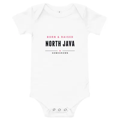 North Java Born & Raised onesie preview