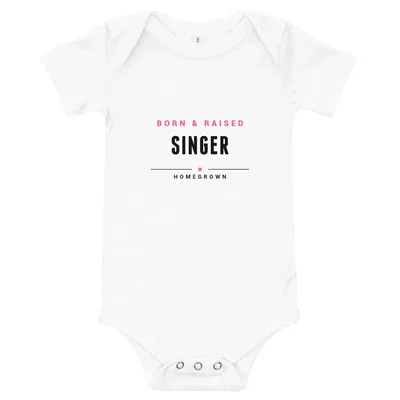 Singer Born & Raised onesie preview