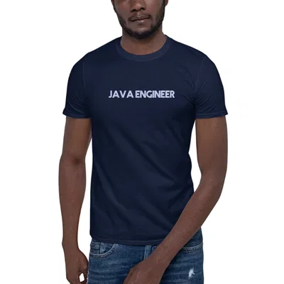 Java Engineer Retro Style dark tee preview
