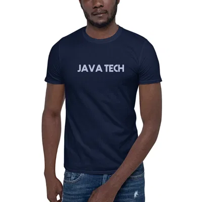 Java Tech Retro Style dark tee preview