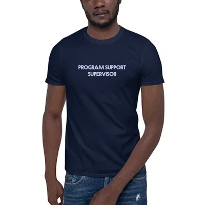 Program Support Supervisor Retro Style dark tee preview