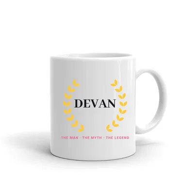 Devan The Man The Myth The Legend mug preview