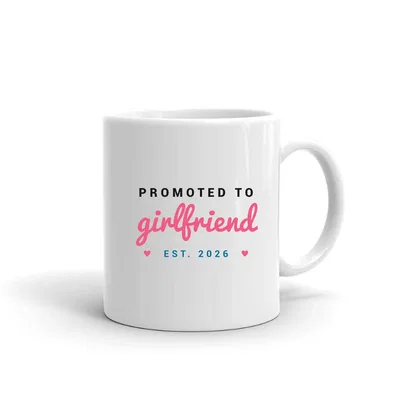 Promoted to Girlfriend mug preview