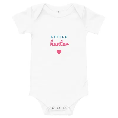 Little Hunter Heart onesie preview