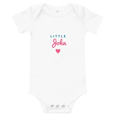 Little John Heart onesie preview
