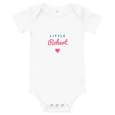 Little Robert Heart onesie preview