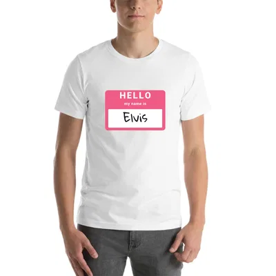 Hello My Name Is Elvis tee preview