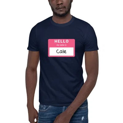 Hello My Name Is Cale dark tee preview