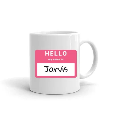 Hello My Name Is Jarvis mug preview