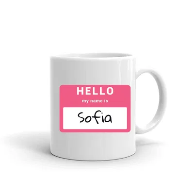 Hello My Name Is Sofia mug preview