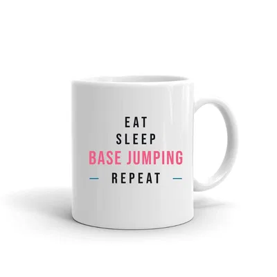 Eat Sleep Base Jumping Repeat mug preview