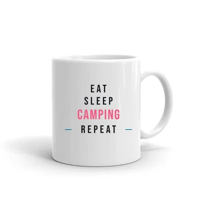 Eat Sleep Camping Repeat mug preview
