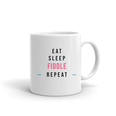 Eat Sleep Fiddle Repeat mug preview