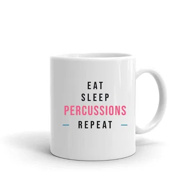 Eat Sleep Percussions Repeat mug preview