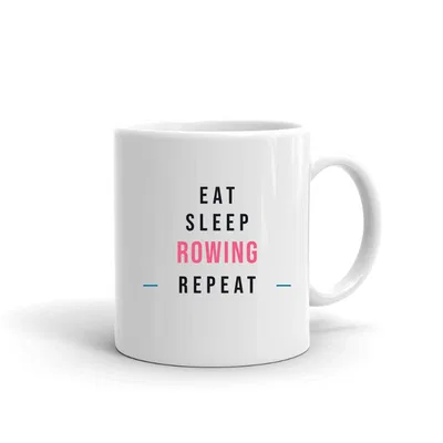 Eat Sleep Rowing Repeat mug preview