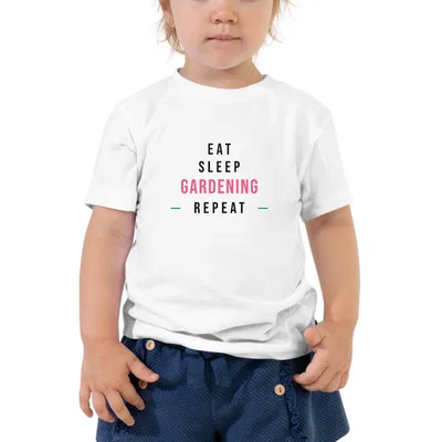 Eat Sleep Gardening Repeat kids tee preview