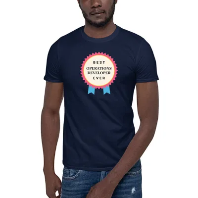 Best Operations Developer Ever Rosette dark tee preview