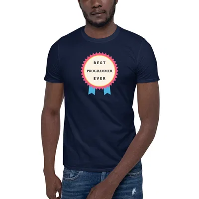 Best Programmer Ever Rosette dark tee preview
