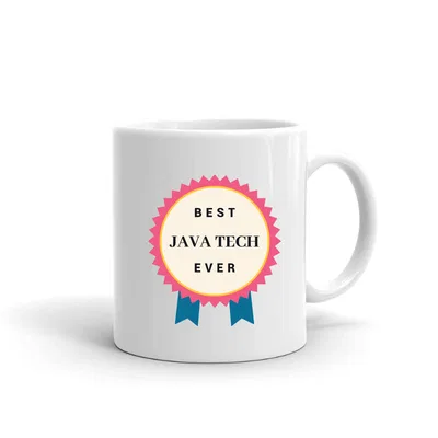 Best Java Tech Ever Rosette mug preview