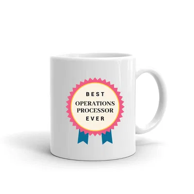 Best Operations Processor Ever Rosette mug preview