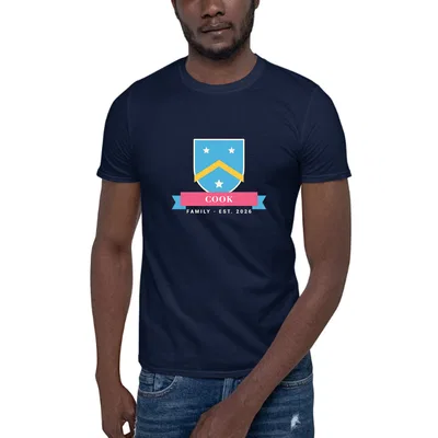 Cook Family Crest dark tee preview