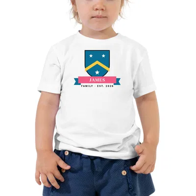 James Family Crest kids tee preview