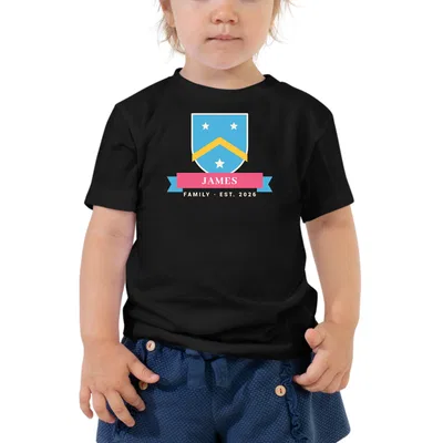 James Family Crest kids dark tee preview