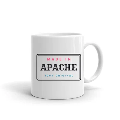 Made in Apache Label mug preview