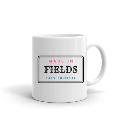 Made in Fields Label mug preview
