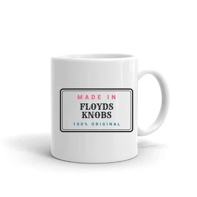 Made in Floyds Knobs Label mug preview