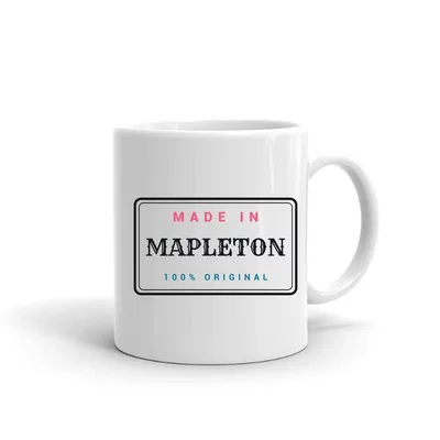 Made in Mapleton Label mug preview