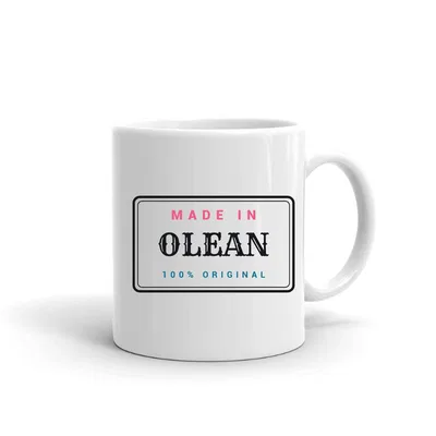 Made in Olean Label mug preview