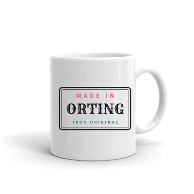 Made in Orting Label mug preview