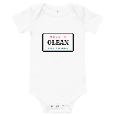 Made in Olean Label onesie preview