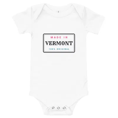 Made in Vermont Label onesie preview