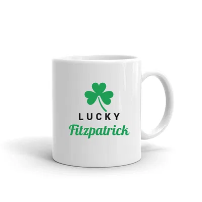 Lucky Fitzpatrick Shamrock mug preview