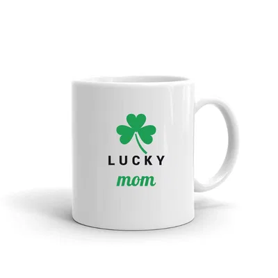 Lucky Mom Shamrock mug preview