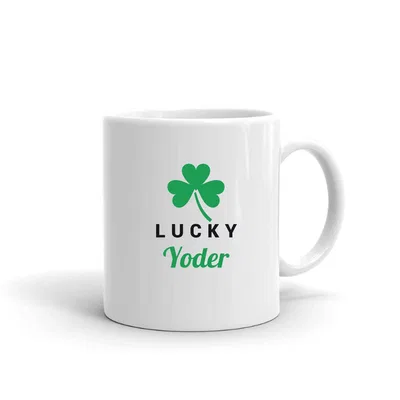 Lucky Yoder Shamrock mug preview