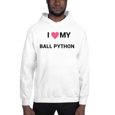 I Love My Ball Python Heart hoodie preview