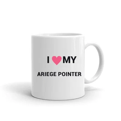 I Love My Ariege Pointer Heart mug preview