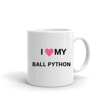 I Love My Ball Python Heart mug preview