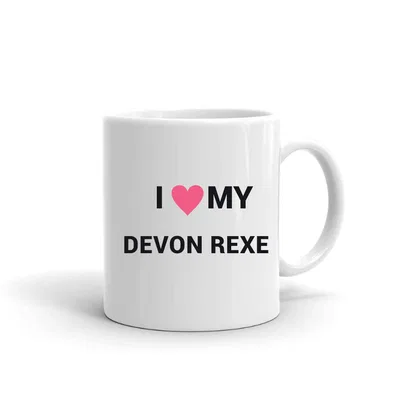 I Love My Devon Rexe Heart mug preview