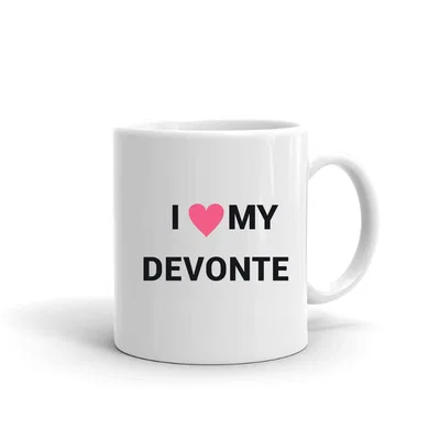 I Love My Devonte Heart mug preview
