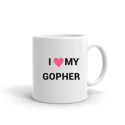 I Love My Gopher Heart mug preview
