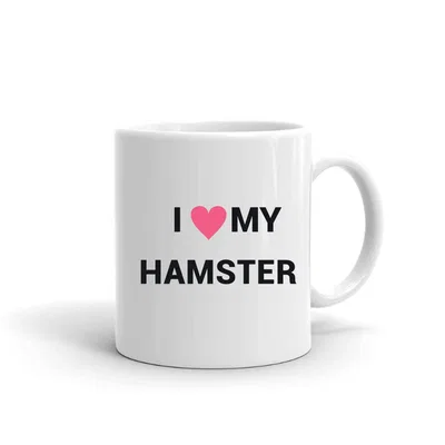 I Love My Hamster Heart mug preview
