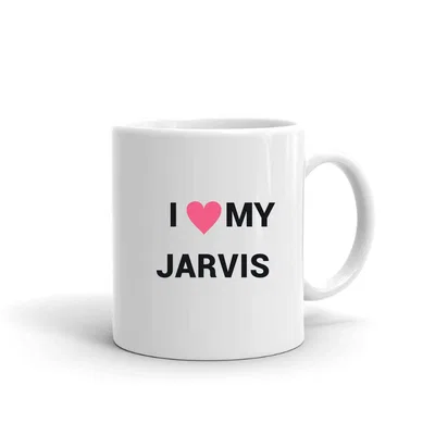 I Love My Jarvis Heart mug preview
