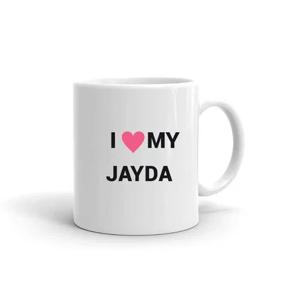 I Love My Jayda Heart mug preview
