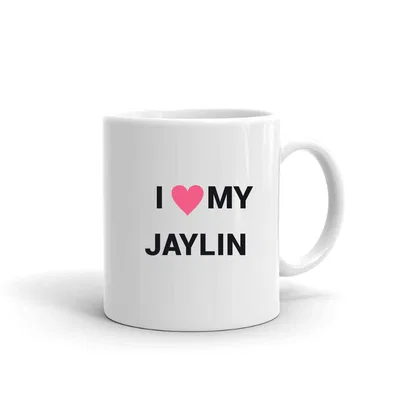 I Love My Jaylin Heart mug preview