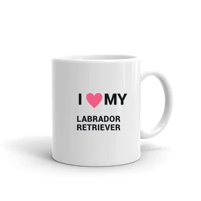 I Love My Labrador Retriever Heart mug preview