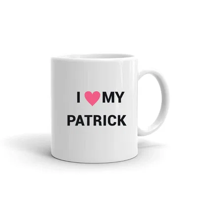 I Love My Patrick Heart mug preview